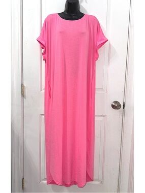 Dear Scarlett Neon Pink maxi dress size XL NWT